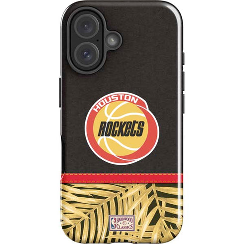 NBA Houston Rockets Retro Palms iPhone 16 Plus Impact Case